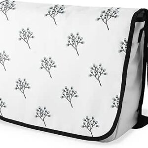 شنطة ماسنجر مدرسية مطبوعة رقمية بحزام اسود للبنات والاولاد من لو جاردين دو لين، شنطة ماسنجر للطلاب، شنط كتف مقاس 29 × 36 سم