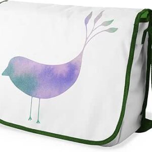 شنطة ماسنجر مدرسية مطبوعة رقميا مع احزمة كاكي للبنات والاولاد من لو جاردين دو لين، شنطة ماسنجر للطلاب، شنط كتف مقاس 29 × 36 سم