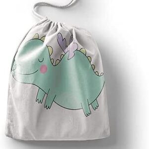 بوناميزون شنطة منتجات قطنية مطبوعة مع رباط، شنطة بقالة قابلة لاعادة الاستخدام، اكياس صديقة للبيئة وقابلة للتحلل البيولوجي، شنطة سفر، شنط تسوق، صديقة للبيئة، قابلة للطي، المقاس: 20×30 سم