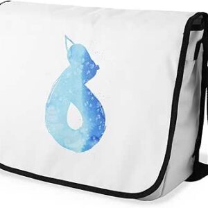 بوناميزون شنطة ماسنجر مدرسية مطبوعة رقميا مع حزام اسود للطلاب، شنطة كروس وشنطة ساعي، شنطة كتف للمدرسة، العودة الى المدرسة، المقاس: 29 × 36 سم