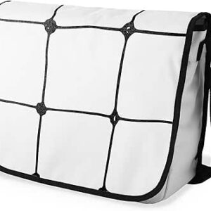 بوناميزون شنطة ماسنجر مدرسية مطبوعة رقميا مع حزام اسود للطلاب، شنطة كروس وشنطة ساعي، شنطة كتف للمدرسة، العودة الى المدرسة، المقاس: 29 × 36 سم