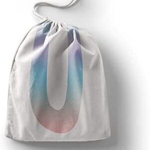 بوناميزون شنطة منتجات قطنية مطبوعة مع رباط، شنطة بقالة قابلة لاعادة الاستخدام، اكياس صديقة للبيئة وقابلة للتحلل البيولوجي، شنطة سفر، شنط تسوق، صديقة للبيئة، قابلة للطي، المقاس: 12×15 سم