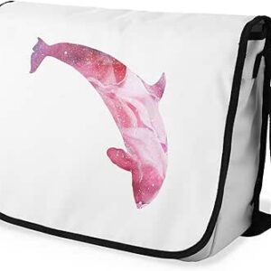 بوناميزون شنطة ماسنجر مدرسية مطبوعة رقميا مع حزام اسود للطلاب، شنطة كروس وشنطة ساعي، شنطة كتف للمدرسة، العودة الى المدرسة، المقاس: 29 × 36 سم