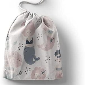 بوناميزون شنطة منتجات قطنية مطبوعة مع رباط، شنطة بقالة قابلة لاعادة الاستخدام، اكياس صديقة للبيئة وقابلة للتحلل البيولوجي، شنطة سفر، شنط تسوق، صديقة للبيئة، قابلة للطي، المقاس: 20×30 سم، قماش