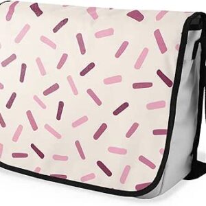 بوناميزون شنطة ماسنجر مدرسية مطبوعة رقميا مع حزام اسود للطلاب، شنطة كروس وشنطة ساعي، شنطة كتف للمدرسة، العودة الى المدرسة، المقاس: 29 × 36 سم