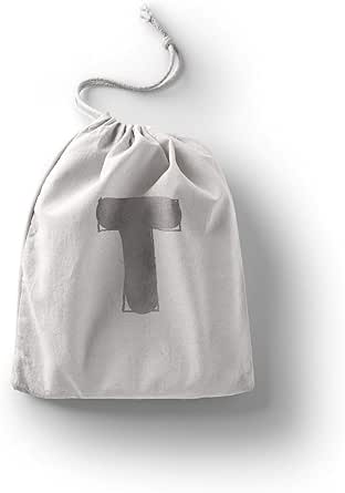 بوناميزون شنطة منتجات قطنية مطبوعة مع رباط، شنطة بقالة قابلة لاعادة الاستخدام، اكياس صديقة للبيئة وقابلة للتحلل البيولوجي، شنطة سفر، شنط تسوق، صديقة للبيئة، قابلة للطي، المقاس: 20×30 سم