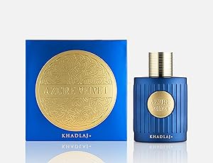 عطر ازور فيلفيت فاخر للرجال من خدلاج، ازرق وذهبي