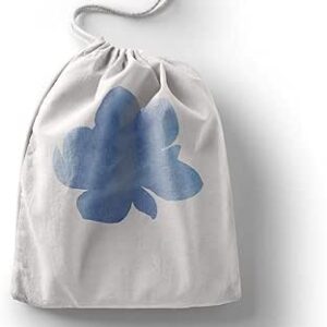 بوناميزون شنطة منتجات قطنية مطبوعة مع رباط، شنطة بقالة قابلة لاعادة الاستخدام، اكياس صديقة للبيئة وقابلة للتحلل البيولوجي، شنطة سفر، شنط تسوق، صديقة للبيئة، قابلة للطي، المقاس: 12×15 سم