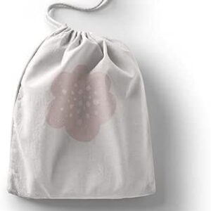 بوناميزون شنطة منتجات قطنية مطبوعة مع رباط، شنطة بقالة قابلة لاعادة الاستخدام، اكياس صديقة للبيئة وقابلة للتحلل البيولوجي، شنطة سفر، شنط تسوق، صديقة للبيئة، قابلة للطي، المقاس: 12×15 سم