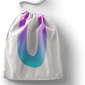 بوناميزون شنطة منتجات قطنية مطبوعة مع رباط، شنطة بقالة قابلة لاعادة الاستخدام، اكياس صديقة للبيئة وقابلة للتحلل البيولوجي، شنطة سفر، شنط تسوق، صديقة للبيئة، قابلة للطي، المقاس: 12×15 سم