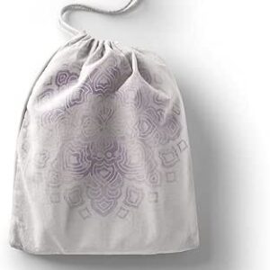 بوناميزون شنطة منتجات قطنية مطبوعة مع رباط، شنطة بقالة قابلة لاعادة الاستخدام، اكياس صديقة للبيئة وقابلة للتحلل البيولوجي، شنطة سفر، شنط تسوق، صديقة للبيئة، قابلة للطي، المقاس: 12×15 سم