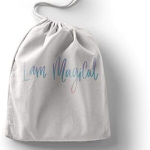 بوناميزون شنطة منتجات قطنية مطبوعة مع رباط، شنطة بقالة قابلة لاعادة الاستخدام، اكياس صديقة للبيئة وقابلة للتحلل البيولوجي، شنطة سفر، شنط تسوق، صديقة للبيئة، قابلة للطي، المقاس: 12×15 سم