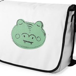 بوناميزون شنطة ماسنجر مدرسية مطبوعة رقميا مع حزام اسود للطلاب، شنطة كروس وشنطة ساعي، شنطة كتف للمدرسة، العودة الى المدرسة، المقاس: 29 × 36 سم