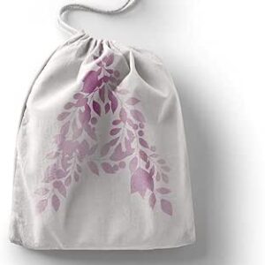 بوناميزون شنطة منتجات قطنية مطبوعة مع رباط، شنطة بقالة قابلة لاعادة الاستخدام، اكياس صديقة للبيئة وقابلة للتحلل البيولوجي، شنطة سفر، شنط تسوق، صديقة للبيئة، قابلة للطي، المقاس: 12×15 سم