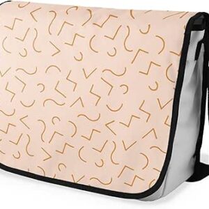 شنطة ماسنجر مدرسية مطبوعة رقمية بحزام اسود للبنات والاولاد من لو جاردين دو لين، شنطة ماسنجر للطلاب، شنط كتف مقاس 29 × 36 سم