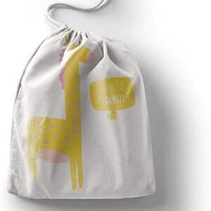 بوناميزون شنطة منتجات قطنية مطبوعة مع رباط، شنطة بقالة قابلة لاعادة الاستخدام، اكياس صديقة للبيئة وقابلة للتحلل البيولوجي، شنطة سفر، شنط تسوق، صديقة للبيئة، قابلة للطي، المقاس: 20×30 سم، قماش