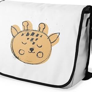 بوناميزون شنطة ماسنجر مدرسية مطبوعة رقميا مع حزام اسود للطلاب، شنطة كروس وشنطة ساعي، شنطة كتف للمدرسة، العودة الى المدرسة، المقاس: 29 × 36 سم