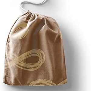 بوناميزون شنطة منتجات قطنية مطبوعة مع رباط، شنطة بقالة قابلة لاعادة الاستخدام، اكياس صديقة للبيئة وقابلة للتحلل البيولوجي، شنطة سفر، شنط تسوق، صديقة للبيئة، قابلة للطي، المقاس: 12×15 سم، لوحة قماشية