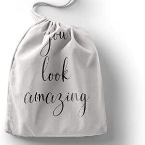 بوناميزون شنطة منتجات قطنية مطبوعة مع رباط، شنطة بقالة قابلة لاعادة الاستخدام، اكياس صديقة للبيئة وقابلة للتحلل البيولوجي، شنطة سفر، شنط تسوق، صديقة للبيئة، قابلة للطي، المقاس: 12×15 سم