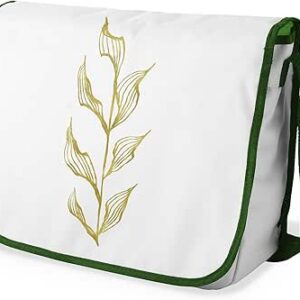 شنطة ماسنجر للكتف مدرسية بطباعة رقمية مع حزام أسود للبنات والأولاد للطلاب والعودة الى المدرسة، مقاس 29 × 36 سم