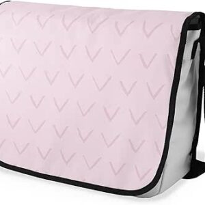 شنطة ماسنجر مدرسية مطبوعة رقمية بحزام اسود للبنات والاولاد من لو جاردين دو لين، شنطة ماسنجر للطلاب، شنط كتف مقاس 29 × 36 سم