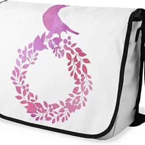 شنطة ماسنجر مدرسية مطبوعة رقمية بحزام اسود للبنات والاولاد من لو جاردين دو لين، شنطة ماسنجر للطلاب، شنط كتف مقاس 29 × 36 سم