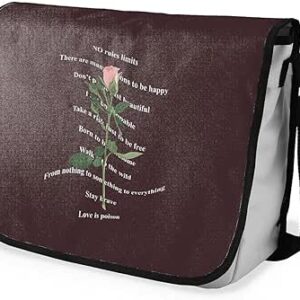 بوناميزون شنطة ماسنجر مدرسية مطبوعة رقميا للطلاب، شنطة كروس بودي وشنطة ساعي، شنطة كتف للمدرسة، العودة الى المدرسة، المقاس: 29 × 36 سم، ألوان متعددة