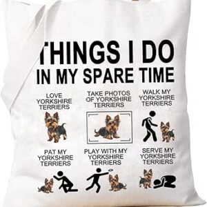 بي اكس تي اي دي واي حقيبة توتس يوركشاير تيرير للكلاب من يوركشاير هدية لمحبي الكلاب الأشياء التي أفعلها في وقت فراغي يوركشاير تيرير هدية لمالك الكلب