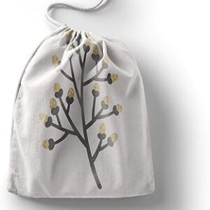 بوناميزون شنطة منتجات قطنية مطبوعة مع رباط، شنطة بقالة قابلة لاعادة الاستخدام، اكياس صديقة للبيئة وقابلة للتحلل البيولوجي، شنطة سفر، شنط تسوق، صديقة للبيئة، قابلة للطي، المقاس: 12×15 سم، قماش