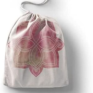 بوناميزون شنطة منتجات قطنية مطبوعة مع رباط، شنطة بقالة قابلة لاعادة الاستخدام، اكياس صديقة للبيئة وقابلة للتحلل البيولوجي، شنطة سفر، شنط تسوق، صديقة للبيئة، قابلة للطي، المقاس: 12×15 سم، قماش