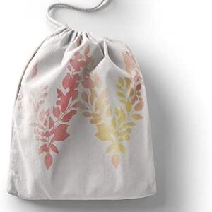 بوناميزون شنطة منتجات قطنية مطبوعة مع رباط، شنطة بقالة قابلة لاعادة الاستخدام، اكياس صديقة للبيئة وقابلة للتحلل البيولوجي، شنطة سفر، شنط تسوق، صديقة للبيئة، قابلة للطي، المقاس: 12×15 سم