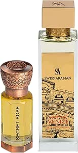 عطر باشن اوف فينيس 100 مل من سويس ارابيان+ عطر سيكريت روز تركيز عالي 12 مل