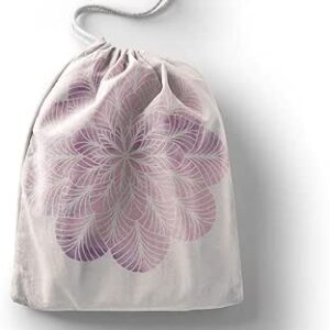 بوناميزون شنطة منتجات قطنية مطبوعة مع رباط، شنطة بقالة قابلة لاعادة الاستخدام، اكياس صديقة للبيئة وقابلة للتحلل البيولوجي، شنطة سفر، شنط تسوق، صديقة للبيئة، قابلة للطي، المقاس: 12×15 سم