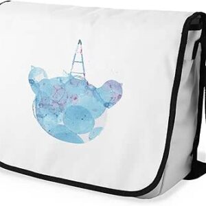 شنطة ماسنجر مدرسية مطبوعة رقمية بحزام اسود للبنات والاولاد من لو جاردين دو لين، شنطة ماسنجر للطلاب، شنط كتف مقاس 29 × 36 سم