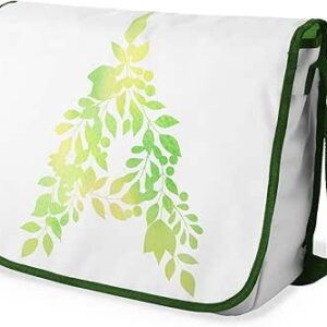 بوناميزون شنطة ماسنجر مدرسية مطبوعة رقميا مع حزام كاكي للطلاب، شنطة كروس وشنطة ساعي، شنطة كتف للمدرسة، العودة الى المدرسة، المقاس: 29 × 36 سم، ألوان متعددة