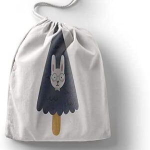 بوناميزون شنطة منتجات قطنية مطبوعة مع رباط، شنطة بقالة قابلة لاعادة الاستخدام، اكياس صديقة للبيئة وقابلة للتحلل البيولوجي، شنطة سفر، شنط تسوق، صديقة للبيئة، قابلة للطي، المقاس: 12×15 سم، قماش