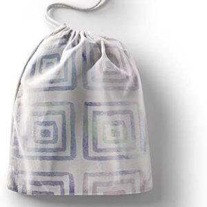 بوناميزون شنطة منتجات قطنية مطبوعة مع رباط، شنطة بقالة قابلة لاعادة الاستخدام، اكياس صديقة للبيئة وقابلة للتحلل البيولوجي، شنطة سفر، شنط تسوق، صديقة للبيئة، قابلة للطي، المقاس: 12×15 سم، قماش