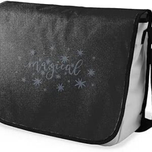 بوناميزون شنطة ماسنجر مدرسية مطبوعة رقميا للطلاب، شنطة كروس بودي وشنطة ساعي، شنطة كتف للمدرسة، العودة الى المدرسة، المقاس: 29 × 36 سم، ألوان متعددة