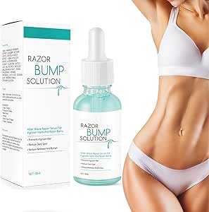 سيروم لتقليل الشعر النامي في الداخل للرجال والنساء لطيف على الاحمرار ومحلول سدادة نتوءات الحلاقة للوجه والجسم لتصحيح البقع الداكنة بعد للشعر تحت الجلد 30 مل