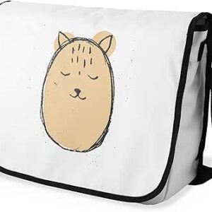 بوناميزون شنطة ماسنجر مدرسية مطبوعة رقميا مع حزام اسود للطلاب، شنطة كروس وشنطة ساعي، شنطة كتف للمدرسة، العودة الى المدرسة، المقاس: 29 × 36 سم