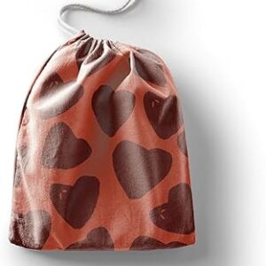 بوناميزون شنطة منتجات قطنية مطبوعة مع رباط، شنطة بقالة قابلة لاعادة الاستخدام، اكياس صديقة للبيئة وقابلة للتحلل البيولوجي، شنطة سفر، شنط تسوق، صديقة للبيئة، قابلة للطي، المقاس: 12×15 سم، قماش