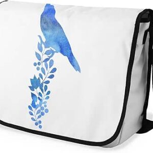 بوناميزون شنطة ماسنجر مدرسية مطبوعة رقميا مع حزام اسود للطلاب، شنطة كروس وشنطة ساعي، شنطة كتف للمدرسة، العودة الى المدرسة، المقاس: 29 × 36 سم