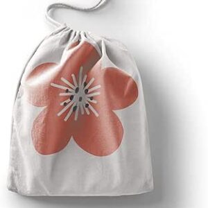 بوناميزون شنطة منتجات قطنية مطبوعة مع رباط، شنطة بقالة قابلة لاعادة الاستخدام، اكياس صديقة للبيئة وقابلة للتحلل البيولوجي، شنطة سفر، شنط تسوق، صديقة للبيئة، قابلة للطي، المقاس: 12×15 سم