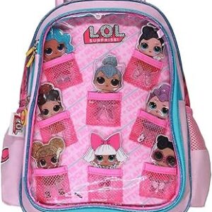 شنطة ترولي 15 لول+مقلمية، من رينبو ماكس، زهري