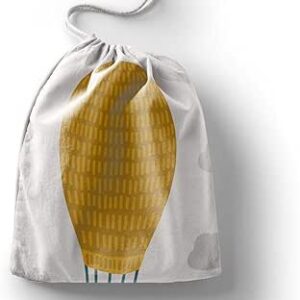 بوناميزون شنطة منتجات قطنية مطبوعة مع رباط، شنطة بقالة قابلة لاعادة الاستخدام، اكياس صديقة للبيئة وقابلة للتحلل البيولوجي، شنطة سفر، شنط تسوق، صديقة للبيئة، قابلة للطي، المقاس: 12×15 سم، قماش