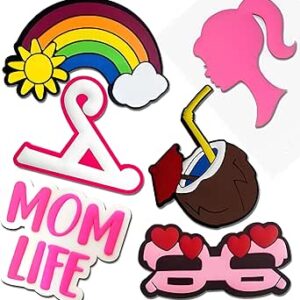 اكسسوارات شنطة بوج من ميريجو، 6 قطع من اكسسوارات شنطة بوج، دلايات شنطة الشاطئ والشاطئ، دلايات زينة للنساء