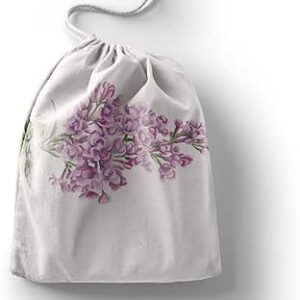 بوناميزون شنطة منتجات قطنية مطبوعة مع رباط، شنطة بقالة قابلة لاعادة الاستخدام، اكياس صديقة للبيئة وقابلة للتحلل البيولوجي، شنطة سفر، شنط تسوق، صديقة للبيئة، قابلة للطي، المقاس: 12×15 سم