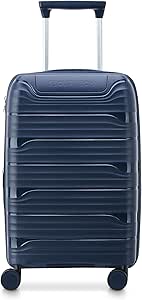 شنطة سفر بعجلات مزدوجة قابلة للاستهلاك من سيكيوريتك باي ديلسي ديون، مقاس 55 سم، ازرق كحلي، بولي بروبيلين (PP)