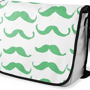 بوناميزون شنطة ماسنجر مدرسية مطبوعة رقميا مع حزام اسود للطلاب، شنطة كروس وشنطة ساعي، شنطة كتف للمدرسة، العودة الى المدرسة، المقاس: 29 × 36 سم