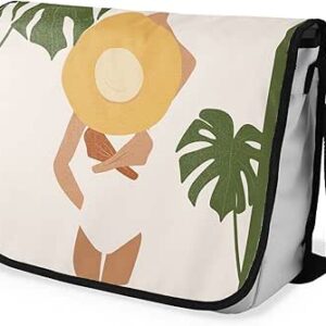 شنطة ماسنجر مدرسية مطبوعة رقمية بحزام اسود للبنات والاولاد من لو جاردين دو لين، شنطة ماسنجر للطلاب، شنط كتف مقاس 29 × 36 سم